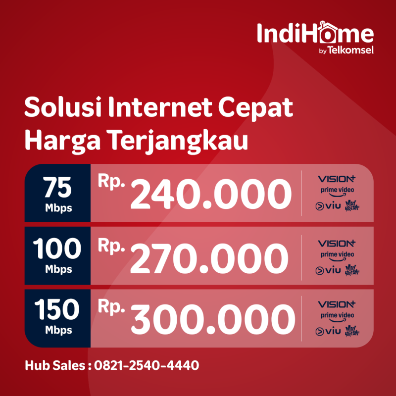 Daftar WiFi IndiHome GA